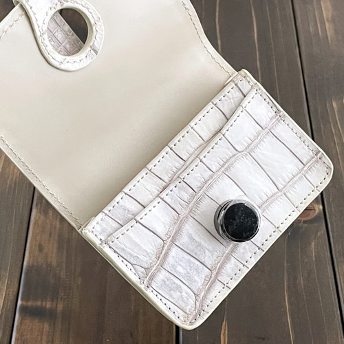 ヒマラヤクロコ　名刺入れ sankyo shokai（三京商会） ヒマラヤ クロコダイル 名刺入れ 日本製