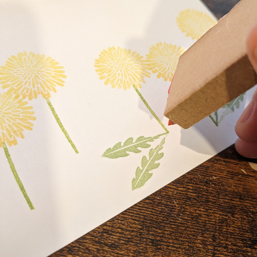 たんぽぽスタンプ3点セット はんこ・スタンプ Beach field stamp 通販