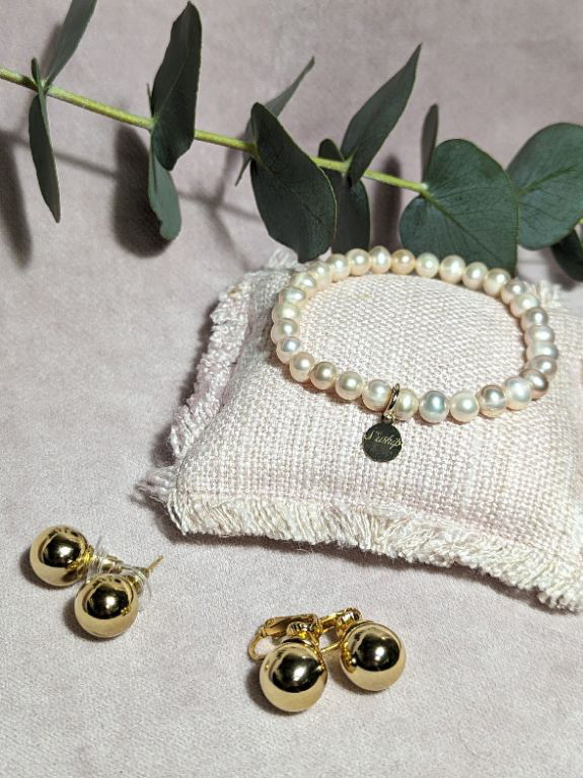 【福袋】~松~ pearl bracelet set. 2枚目の画像