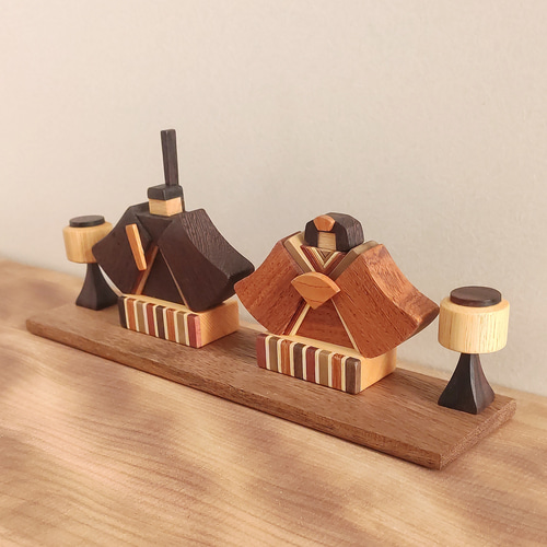 ハンドメイド お雛様 おひなさま 木工 手作り 木製 ひな祭り 予約販売】お雛様 木製 2026｜雛人形 おひなさま ひな祭り 節句 お祝い