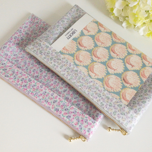 PVCクリアポーチ＊リバティ ラミネート＊ティルティル（Tiltil