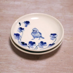 Creema 2024年限量新年福袋*小鳥豆盤“紫百合與虎皮鸚鵡” 第3張的照片