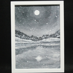 油絵 油彩 油彩画 絵 絵画 【白黒の雪景色】 f68e4f04c06b0abf15af704a2a537b