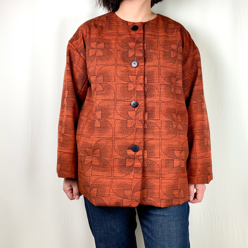 ◾︎SALE◾︎︎キモノジャケット◾︎︎ノーカラー◾︎ ジャケット 