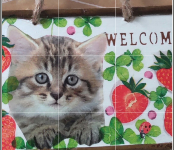 送料無料♡猫♡ガーデンボード♡ガーデン雑貨♡インテリア雑貨♡デコパージュ♡動物 4枚目の画像