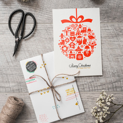 耶誕配件燈泡【91】洛可可草莓手創 卡片明信片含信封 第2張的照片