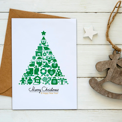 耶誕配件樹【92】洛可可草莓手創 卡片明信片含信封 第4張的照片