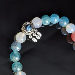 極上品質 マダガスカル産 レインボームーンストーン 天然石 ブレスレット 極上品質 マダガスカル産 レインボームーンストーン 天然石