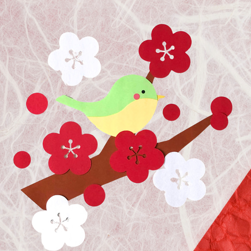 春の壁面】梅 うぐいす 保育園 幼稚園 高齢者施設 2月 3月 掲示板