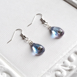 ✨14kgf ブルータイガーアイのピアス/イヤリング ピアス（フック