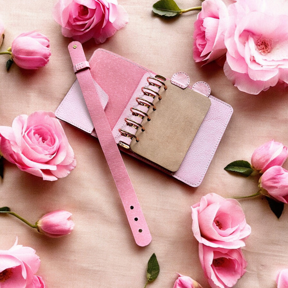 ミニ６システム手帳（アラスカレザー、30mmリング） 