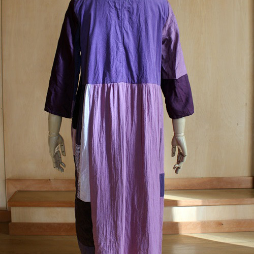 一点もの*SAYOCAFEふんわりバックギャザーパッチワーク  