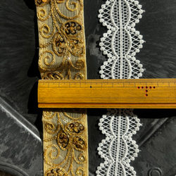 ハギレパック インド刺繍リボン 10〜33cm 計78cm分 4枚目の画像