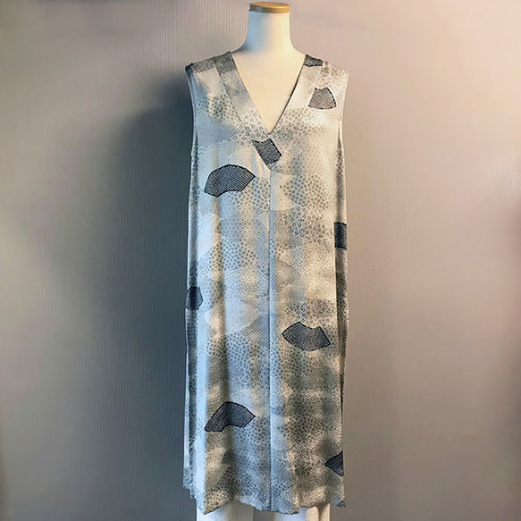 Kimonワンピース・扇（サンプル品SALE❗️） 3枚目の画像