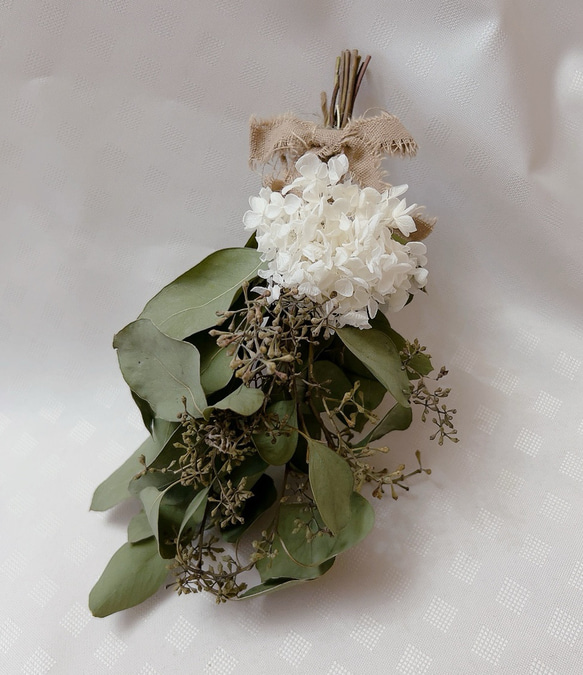 ユーカリポポラスベリー　アナベルのスワッグ　現品のみ 7枚目の画像