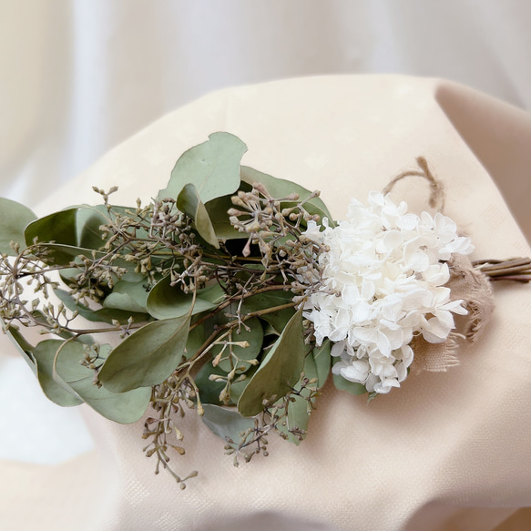 ユーカリポポラスベリー　アナベルのスワッグ　現品のみ 10枚目の画像