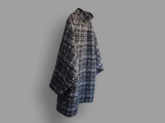 ～Seriesかる～いコート・和服対応…黒カシミア100％～
