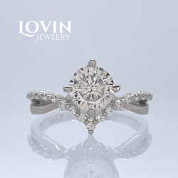 ChouChou！最高級モアサナイト　2ミリレール留めフルエタニティ モアサナイト／フルエタニティリング／1石あたり2mm／レール留め