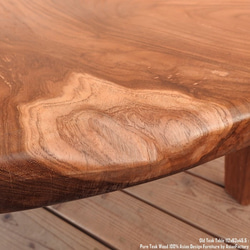 オールドチーク テーブル 幅112cm × 奥行63cm × 高さ45.5cm 無垢材 ローテーブル センターテーブル 5枚目の画像