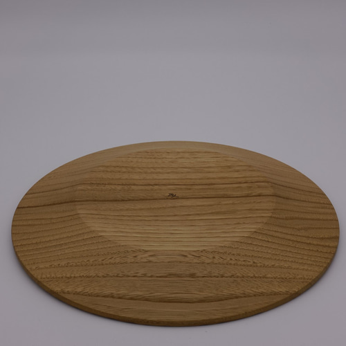 栗の彫りプレート大（パン皿）（木の食器） 大皿 工房匠人 koubou