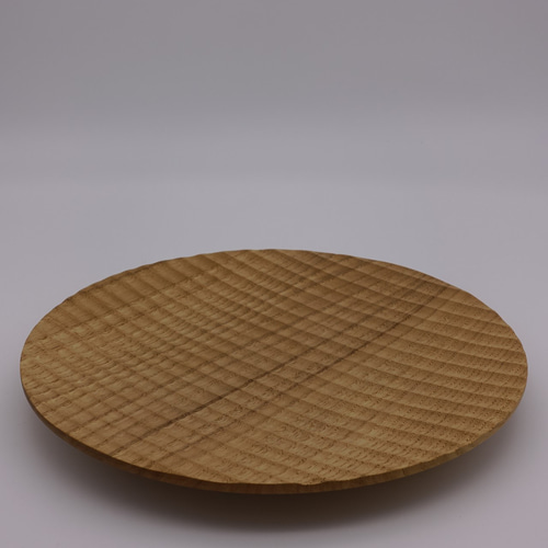 栗の彫りプレート大（パン皿）（木の食器） 大皿 工房匠人 koubou