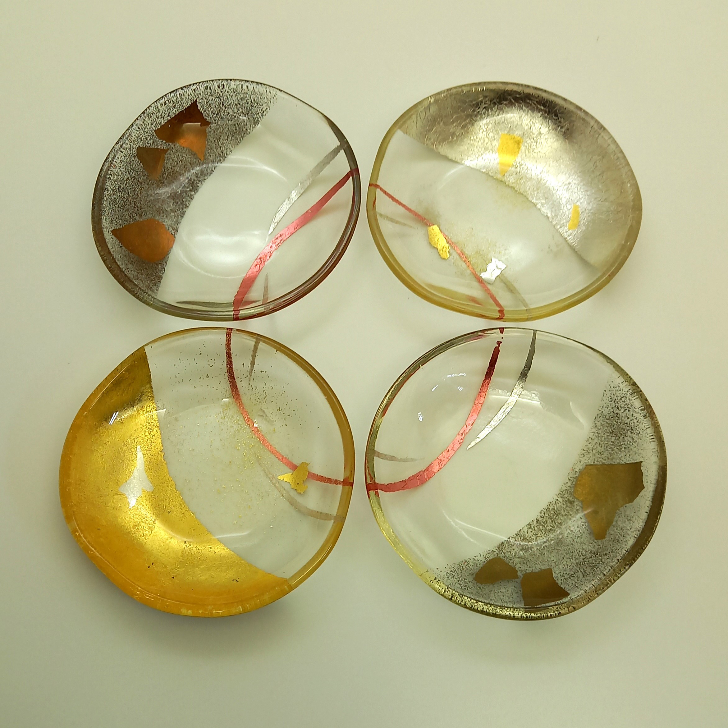 0322 七宝 らん 純銀箔 飾り皿 【公式通販】