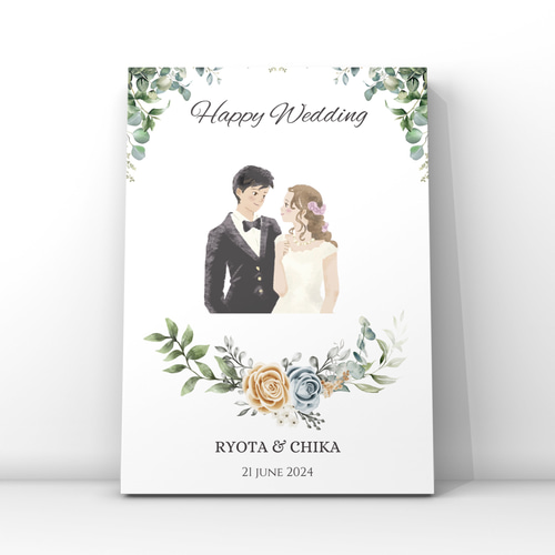 結婚式♡ウェルカムボード♡似顔絵オーダーメイド＊クオリティUPver. 結婚式♡ウェルカムボード♡似顔絵オーダーメイド＊クオリティUPver.