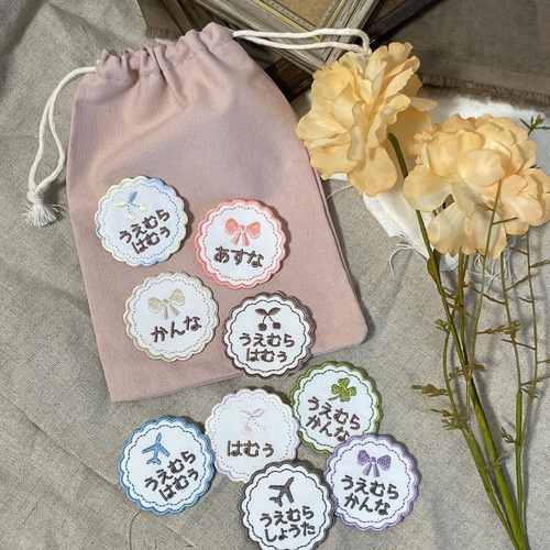 お名前ワッペン 『枠なまえ』 お名前ワッペン『枠なまえ』ネームワッペンの通販 by niko's