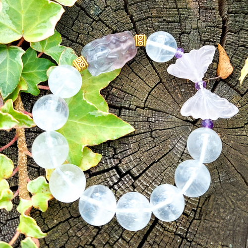 送料無料】SP-0785 幸せを9つ持つ・九尾狐姫 フローライト九尾姫