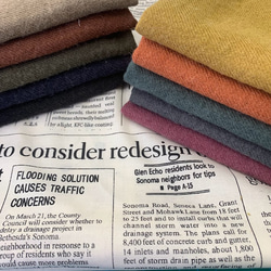 秋冬向け キャスケット（レンガ） リネンウール 12枚目の画像