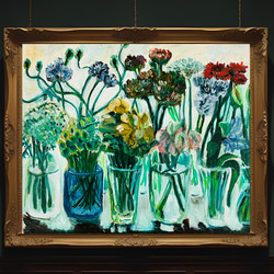 16×23㎝「朝の海6」サムホール・油彩画・原画 絵画 かいがのみせ