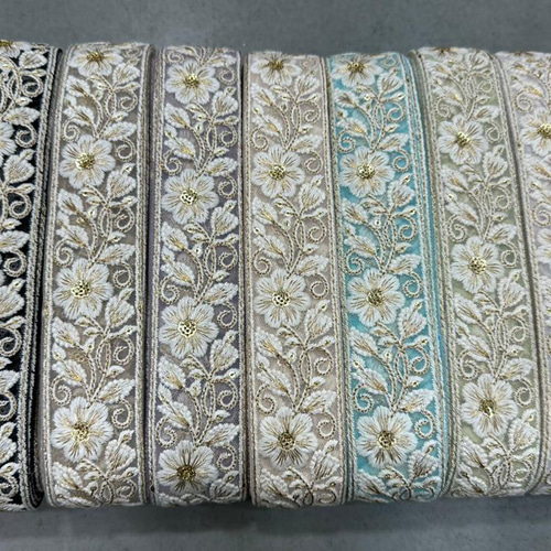 C*e様 インド刺繍リボン1m×30本＋おまけ細身リボン7種類約9m暖色系グリー 91fc591334a889400883042e97e377