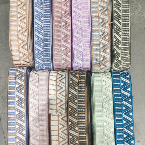 楽天市場】インド刺繍リボン 1巻売 8m C001 | はぎれセット