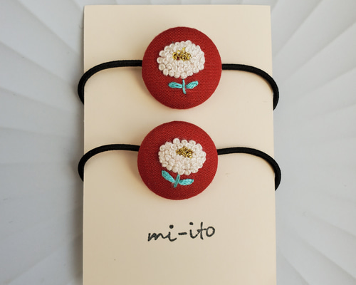 227ブラックミニサイズ　ヘアゴムキッズ　ヘアアクセサリー　くるみボタン 227ブラックミニサイズヘアゴムキッズヘアアクセサリーくるみボタン