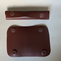 ココアカラー　持ち手カバー　ハンドルカバー　トートバッグ 2枚目の画像