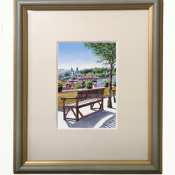 ポストカード ヨーロッパ風景画（組み合わせ自由4枚セット1.000円）No.256  プラハ城のテラスから 3枚目の画像