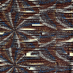 アフリカ着物 WOODIN「Perles 微粒（クリーム色地）」フルオーダー／セミオーダー 4枚目の画像