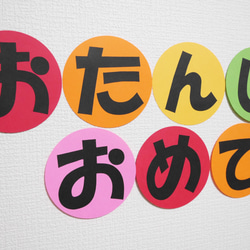 《受注製作》お誕生日おめでとう★文字の壁面飾り 2枚目の画像