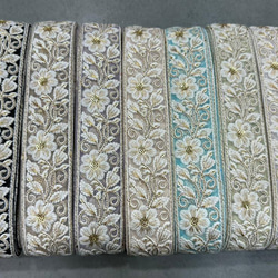 【送料無料】インド刺繍リボン　50cm✖︎30種類　合計15m✨ 7枚目の画像