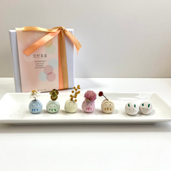 豆だるまと雪うさぎ　干菓子のようなだるま　ひな祭り　縁起物　合格祈願　かわいい雑貨　ダルマ 3枚目の画像