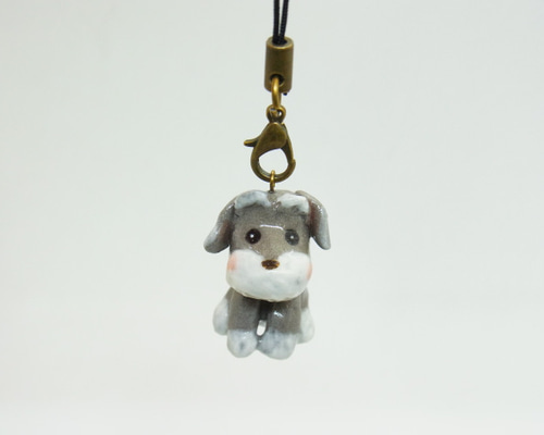 【まめちゃん】シュナウザーキーホルダー他 まめちゃん様専用】シュナウザーキーホルダー他