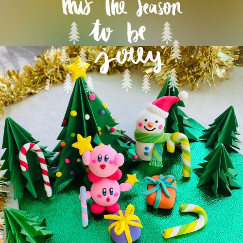 シャンシャン** クリスマススペシャル カービィ粘土こね その他アート