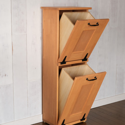 木製 分別 縦2段ダストボックス ゴミ箱 ごみ箱 ゴミ箱