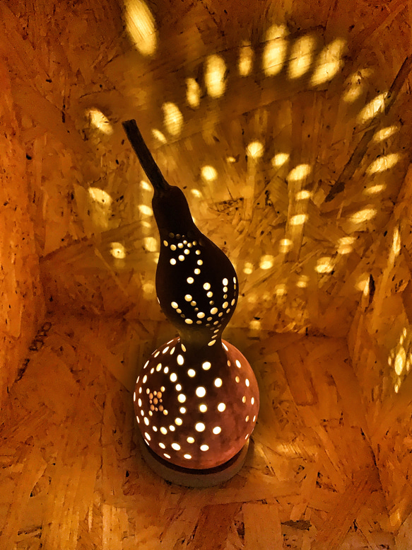 ひょうたんランプ#0/卓上/照明/おしゃれ/プレゼント 4枚目の画像