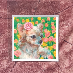原画1点限り】赤ずきんちゃん 小さなパステル画 絵画 ミヌミー