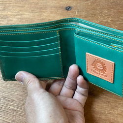 財布(２つ折り) 黄緑 2枚目の画像
