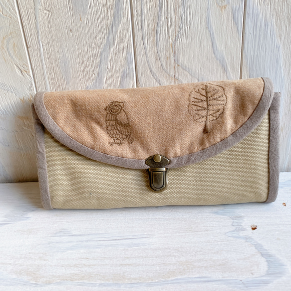 コラボ作品 Vol.8》インド刺繍 長財布 ① 財布・ケース・小物入れ 