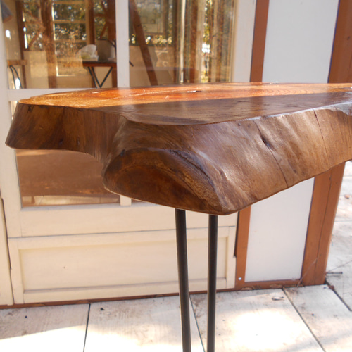 ひのき ひとりカフェテーブルイスセット 12-28 机・デスク Rengasha