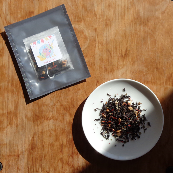 【お試し】紅茶 アップルシナモン フレーバーティー ティーバッグ 個包装 1枚目の画像