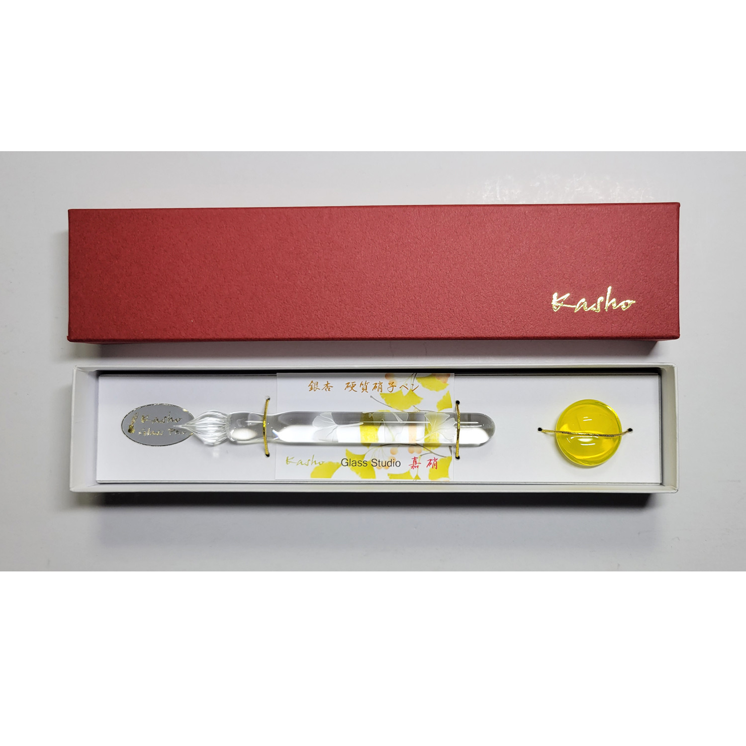 銀杏 (イチョウ)　硬質ガラスペン 四季シリーズ